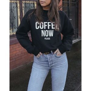 BRUNETTE THE LABEL COFFEE NOW PLEASE M/L